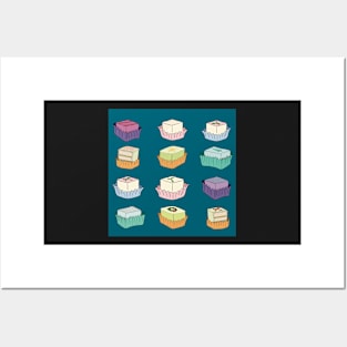 Holiday Petit Four cakes Posters and Art